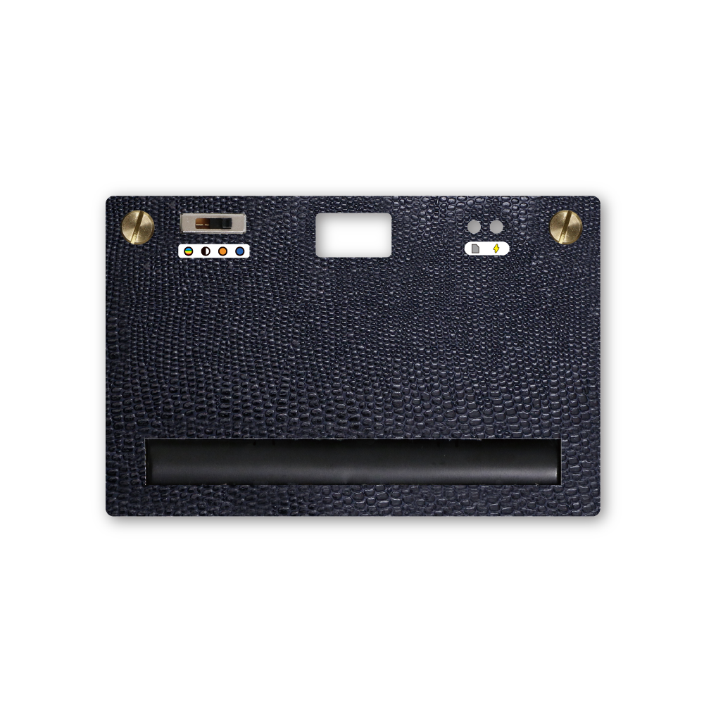 Midnight Blue Leather Textured Camera Set