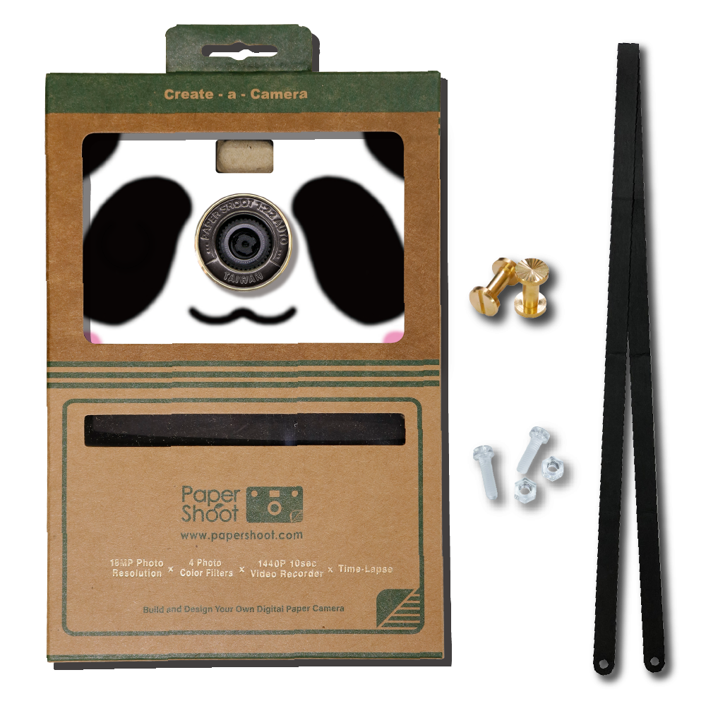 Cute Panda Inspired Paper Camera