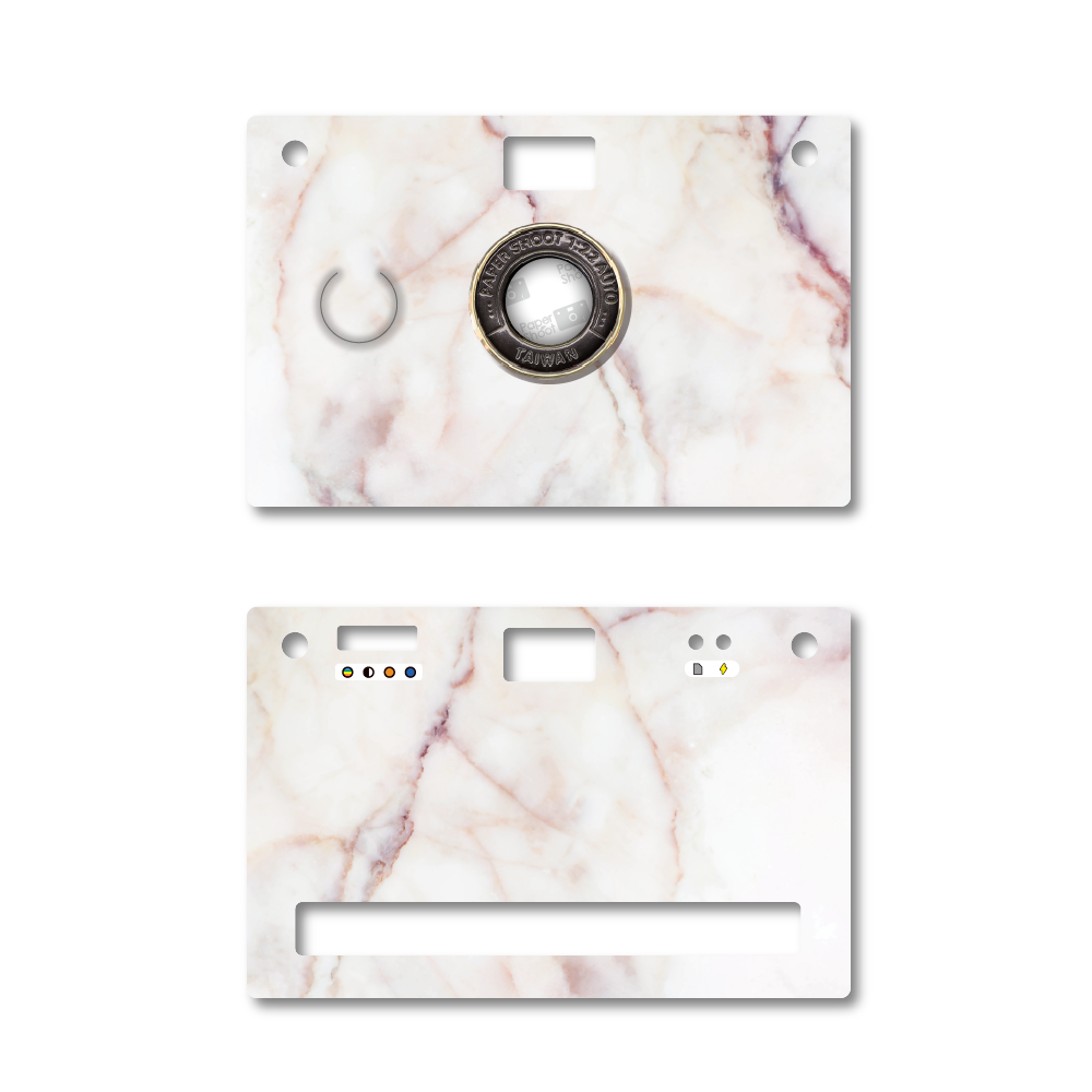 Marble Bianco Rose Paper Camera Case
